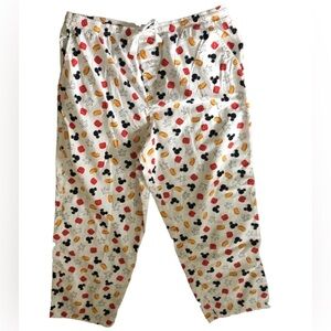 Disney Parks Mickey Mouse Allover Printed Lounge Sleep Pant Size XL Draw…